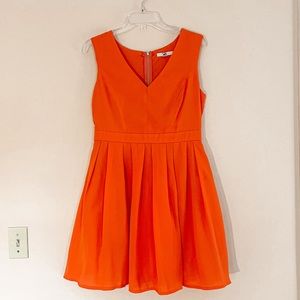 Ya Los Angeles Coral Orange Mini Dress Size Medium